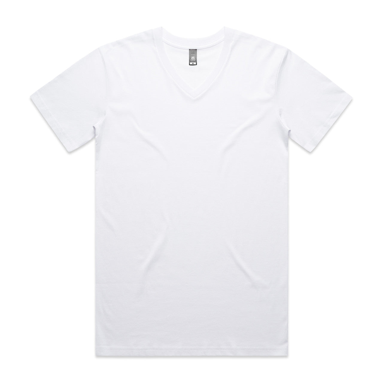 AS Colour Custom Staple V Neck Tee - 5001V (White)