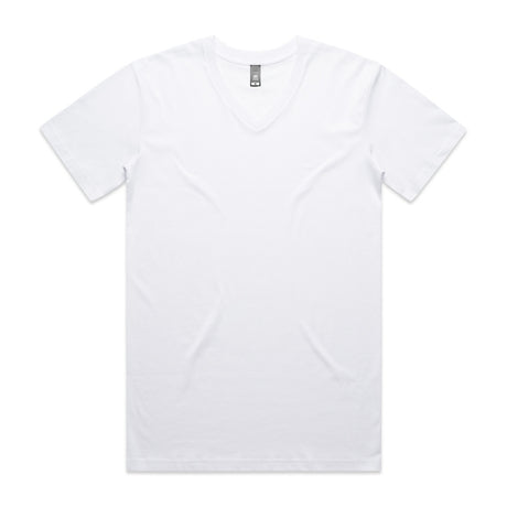 AS Colour Custom Staple V Neck Tee - 5001V (White)