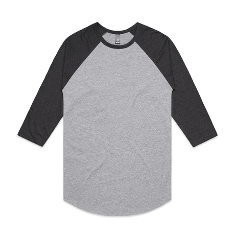 AS Colour Custom Raglan Tee - 5012 (Grey/Asphalt Marle)