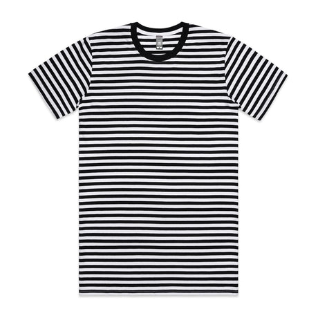 AS Colour Custom Staple Stripe Tee - 5028 (Black/White)