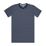 AS Colour Custom Staple Stripe Tee - 5028 (Navy/White)