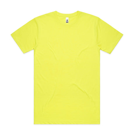 AS Colour Custom Block Safety Tee - 5050F (Safety Yellow)