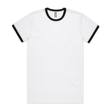 AS Colour Custom Staple Ringer Tee - 5053 (White/Black)