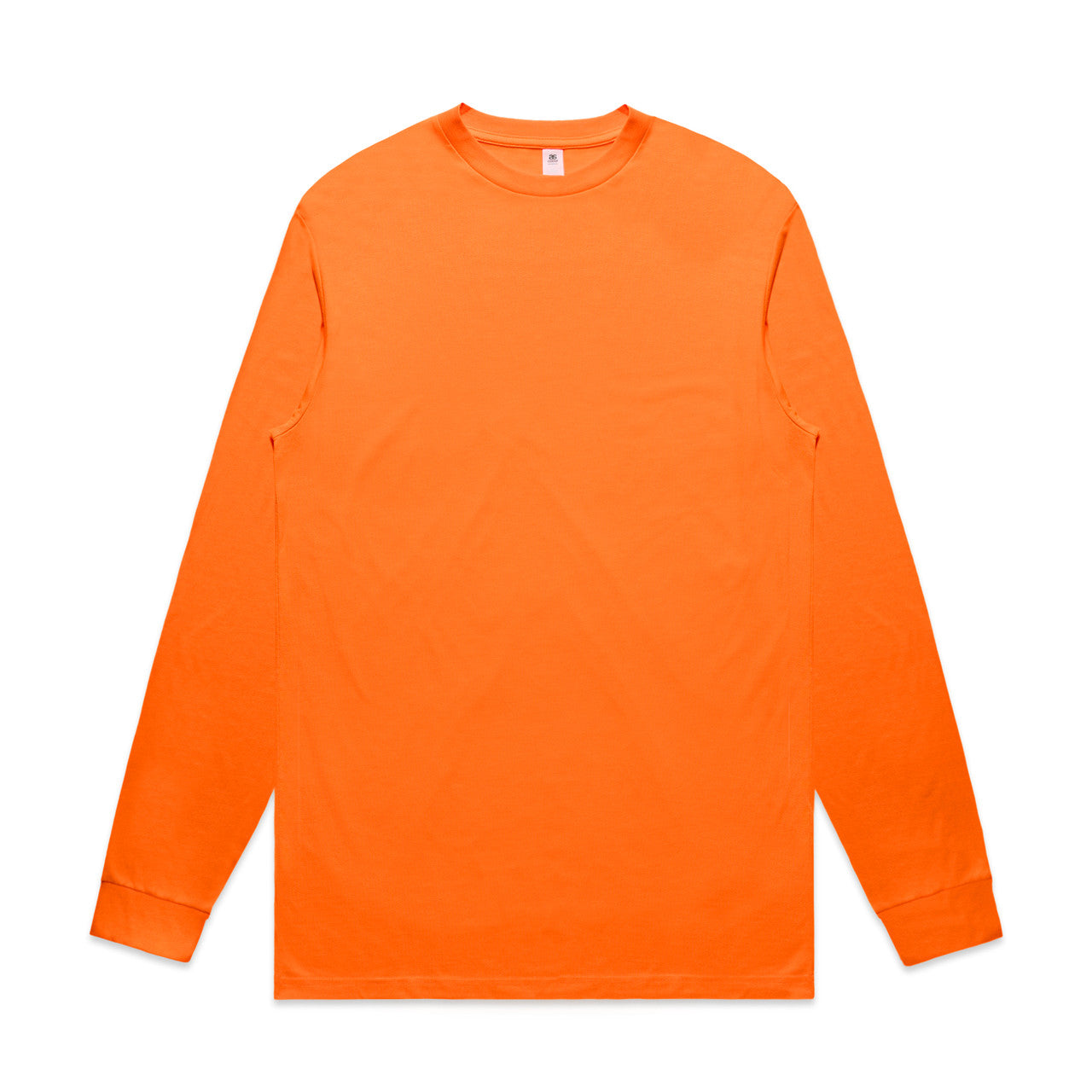 AS Colour Custom Block Safety L/S Tee - 5054F (Safety Orange)