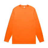 AS Colour Custom Block Safety L/S Tee - 5054F (Safety Orange)
