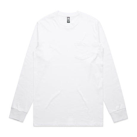 AS Colour Custom Classic Pocket L/S Tee - 5072 (White)