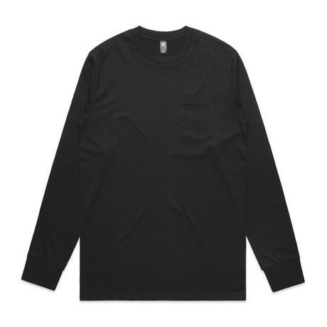 AS Colour Custom Classic Pocket L/S Tee - 5072 (Black)
